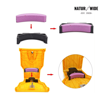 5-Pack Replacement Sharpening Stones for Chainsaw Sharpener (14-20 Inch)