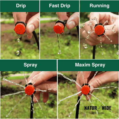 65ft Micro Drip Irrigation Kit – Adjustable Misting & Watering