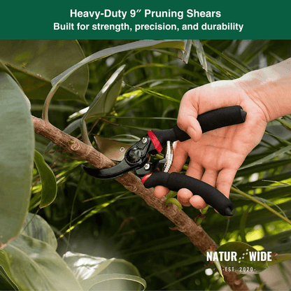 AIRAJ 8.5 Inch Pruner Shears SK5 Blade Pruning Scissors for Bonsai Fruit Trees Flowers Pruners，Ergonomic Non-slip Handles