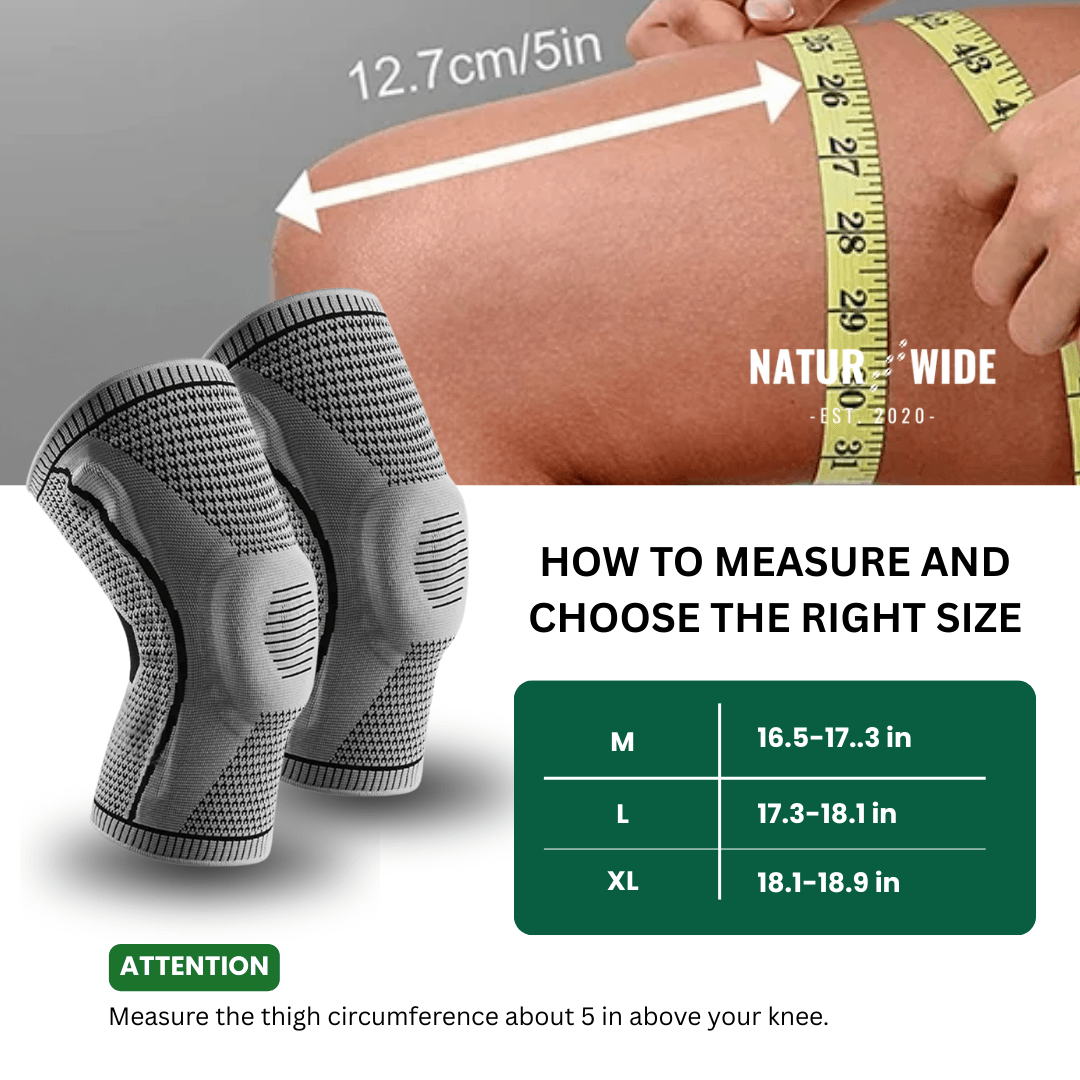 Knitted Silicone Compression Knee Brace & Patella Support