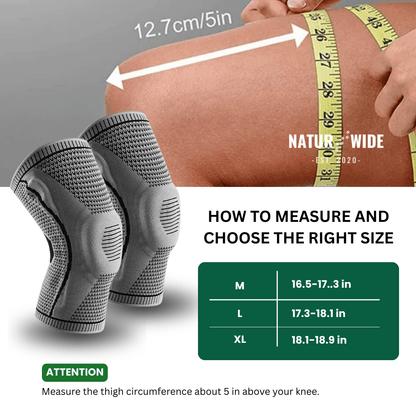Knitted Silicone Compression Knee Brace & Patella Support