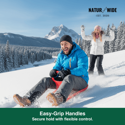 Durable Snow Sled &amp; Sand Slider – Winter Fun Toboggan (22")