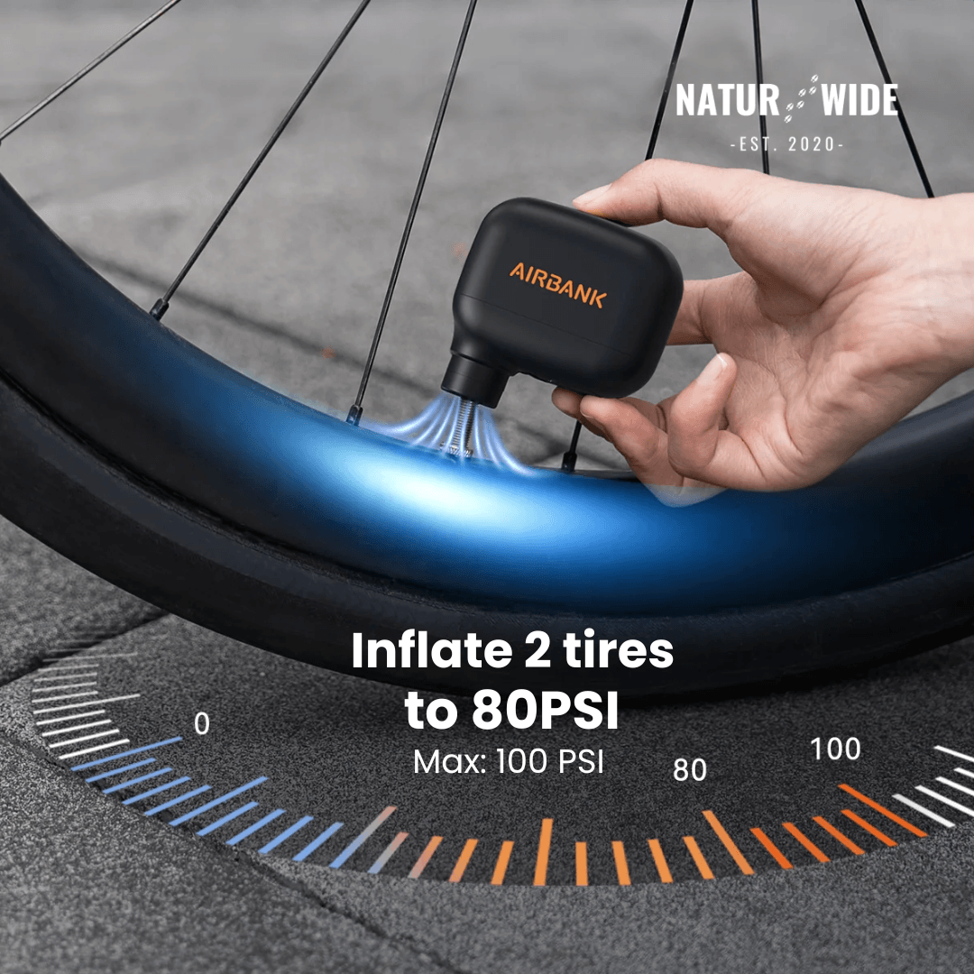 Mini Portable Rechargeable Bike Pump - 100PSI