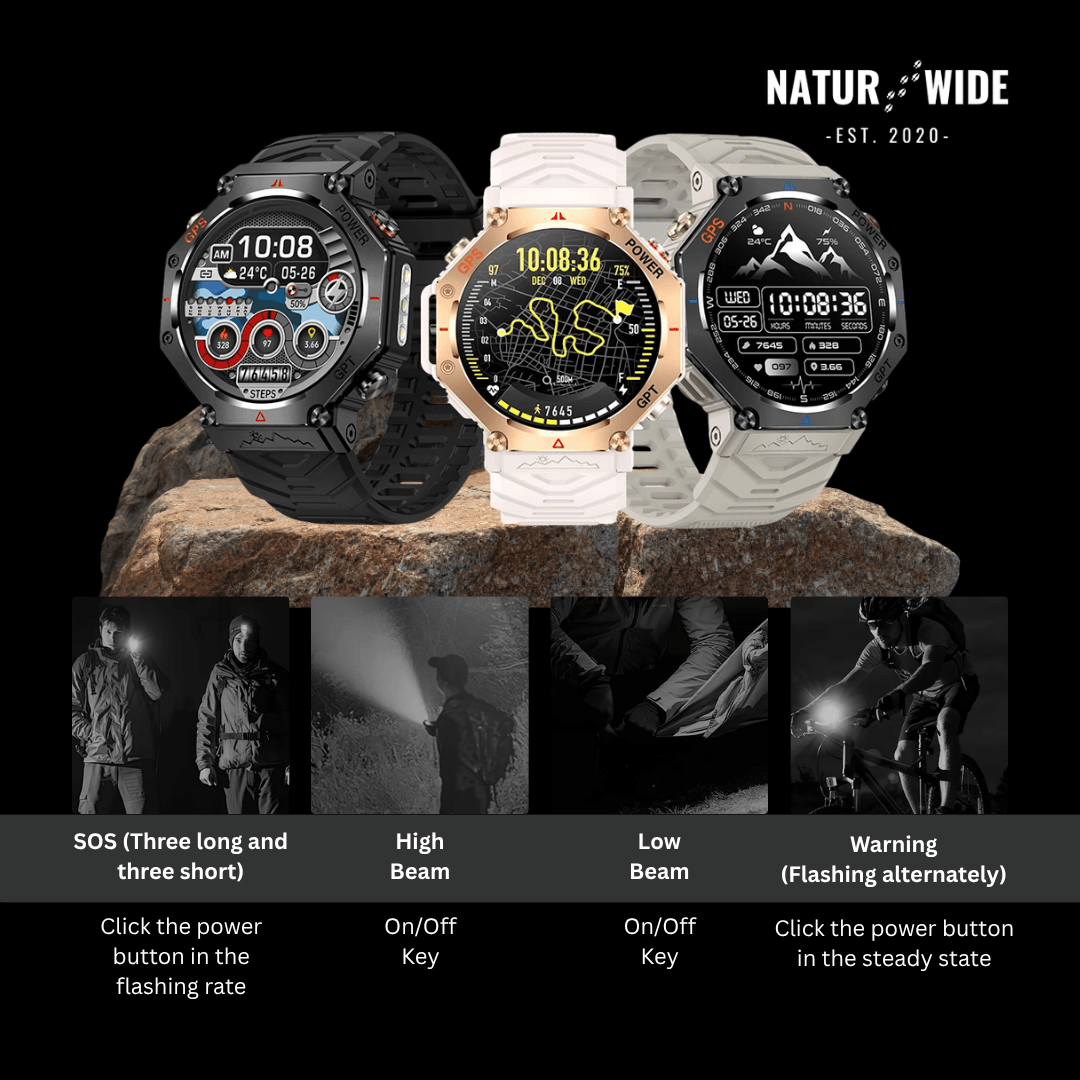 Military GPS Smart Watch – AMOLED, 10ATM, HD Bluetooth Call