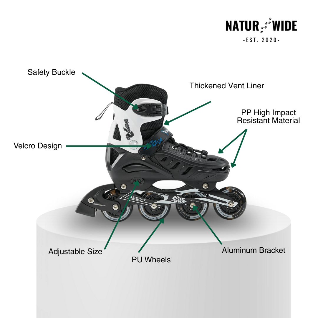 Adjustable Inline Skates for Kids and Adults Full Lights Up PU Wheels Outdoor Roller Skates Aluminum Alloy Bracket