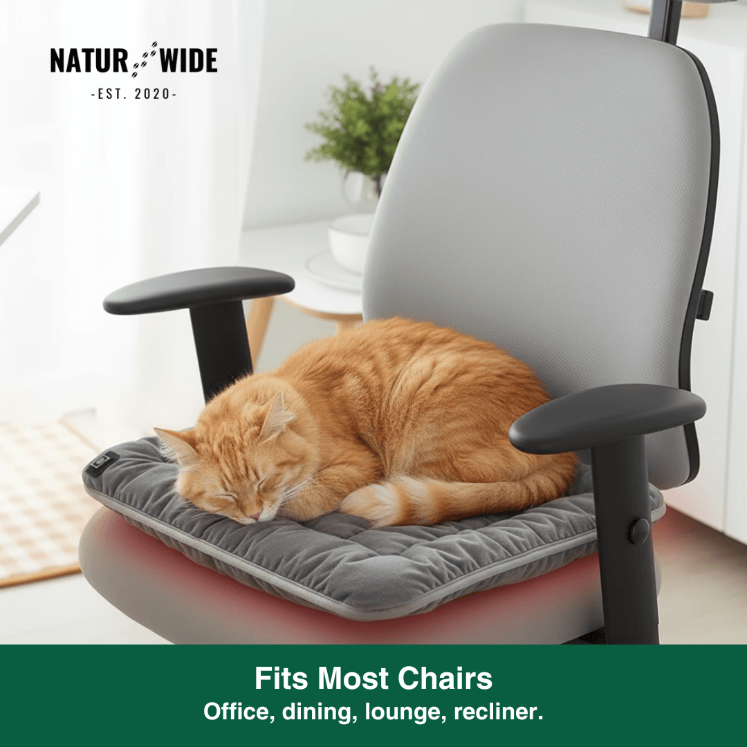 USB Electric Heating Cushion 18" – Heated Pad for Chair, Car &amp; Pets