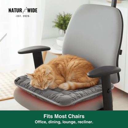 USB Electric Heating Cushion 18" – Heated Pad for Chair, Car &amp; Pets