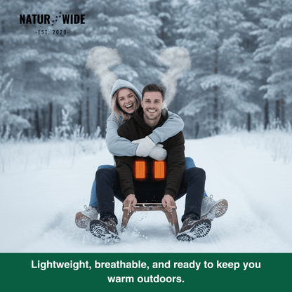 USB Heated Hoodie – Unisex Zip-Up with Thick Wool Lining