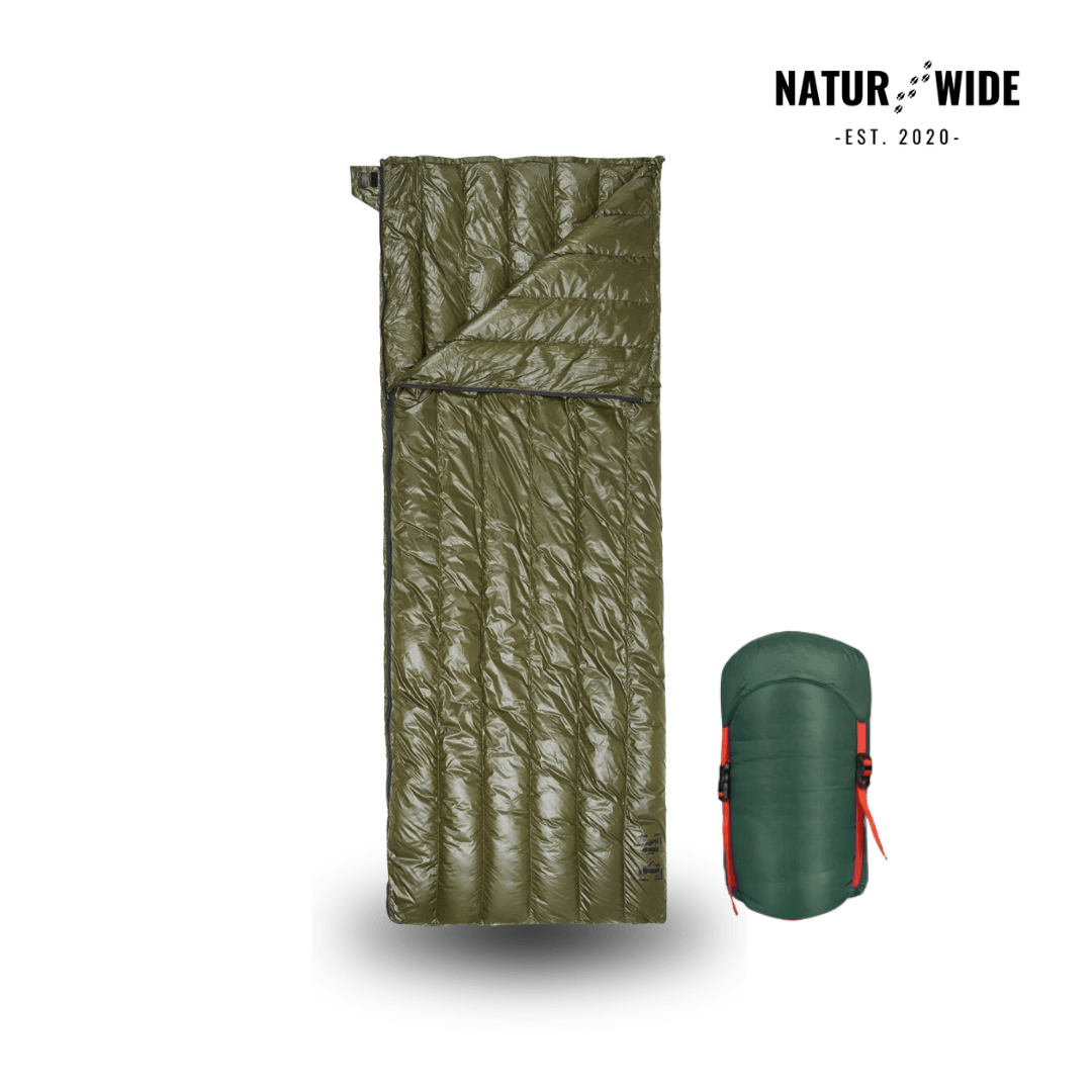 90% Goose Down Sleeping Bag – 3-Season Ultralight Envelope Style