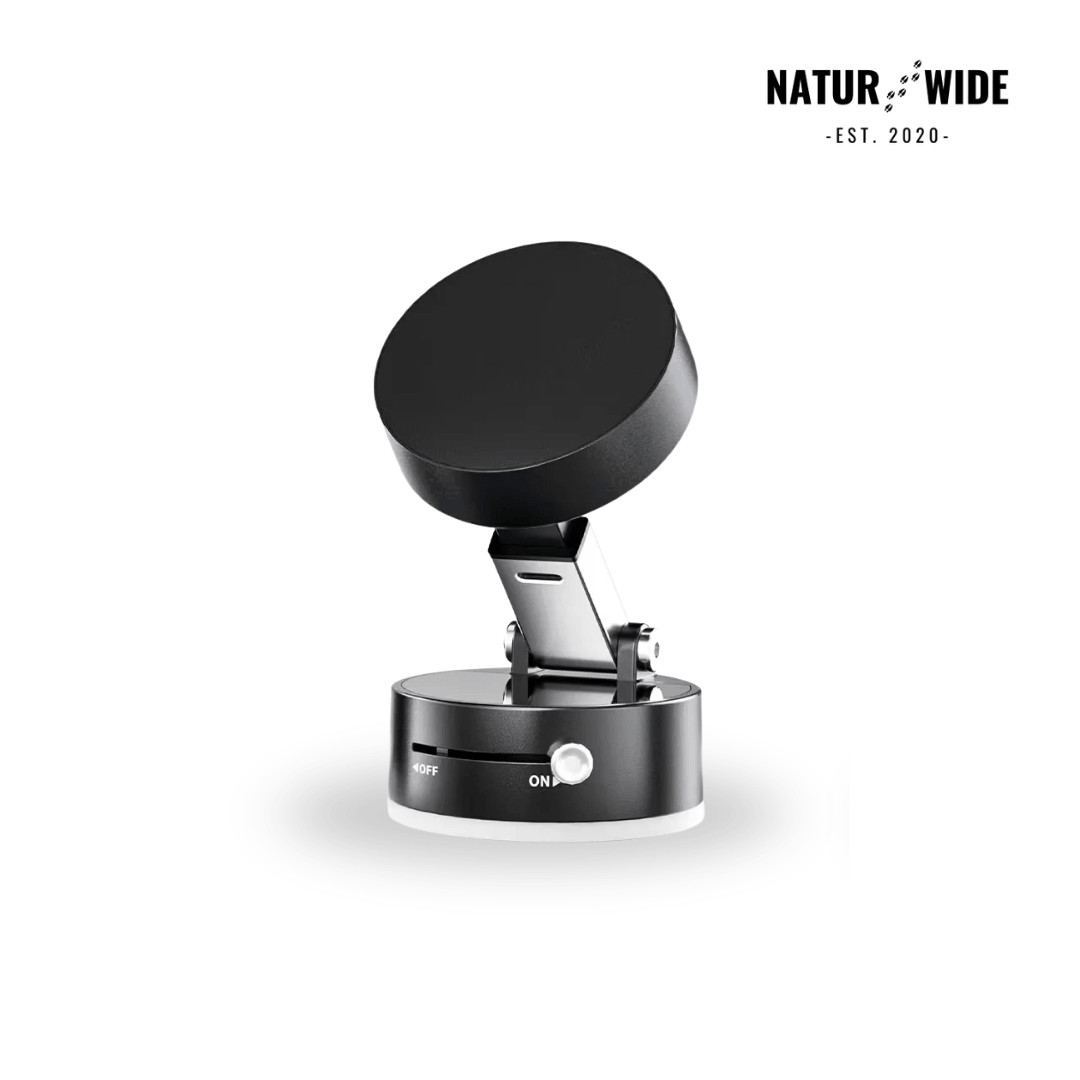 Magnetic Car Phone Mount – Vacuum Suction Cup, No-Trace Hold