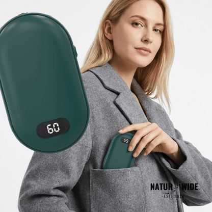 Double-Heat Hand Warmer – Rechargeable Pocket Warmer