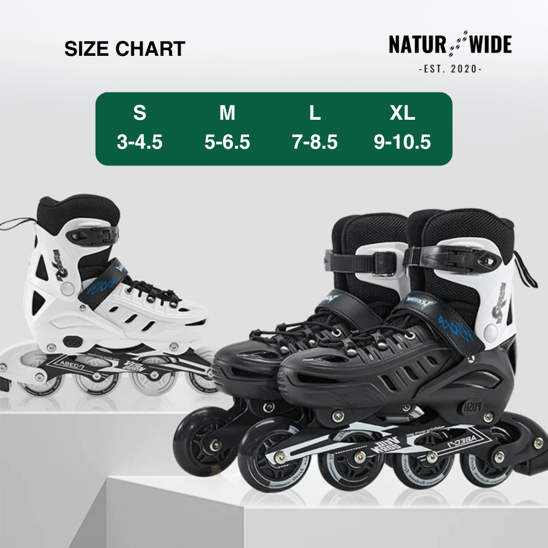 Adjustable Inline Skates for Kids and Adults Full Lights Up PU Wheels Outdoor Roller Skates Aluminum Alloy Bracket