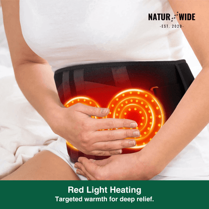 Back Massage Belt – Heating Pad, Vibration &amp; Red Light Therapy