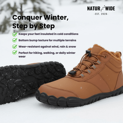 Winter Snow Boots – Warm, Fur-Lined Barefoot Shoes for Men &amp; Women