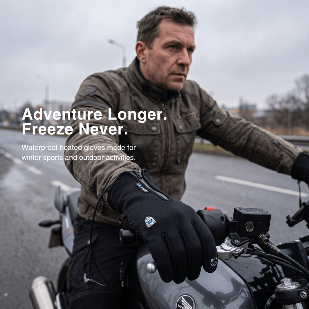 Heated Gloves (Power Bank Powered) – Waterproof &amp; Windproof