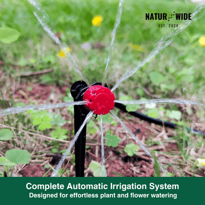65ft Micro Drip Irrigation Kit – Adjustable Misting & Watering