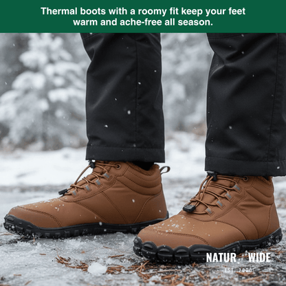 Winter Snow Boots – Warm, Fur-Lined Barefoot Shoes for Men &amp; Women