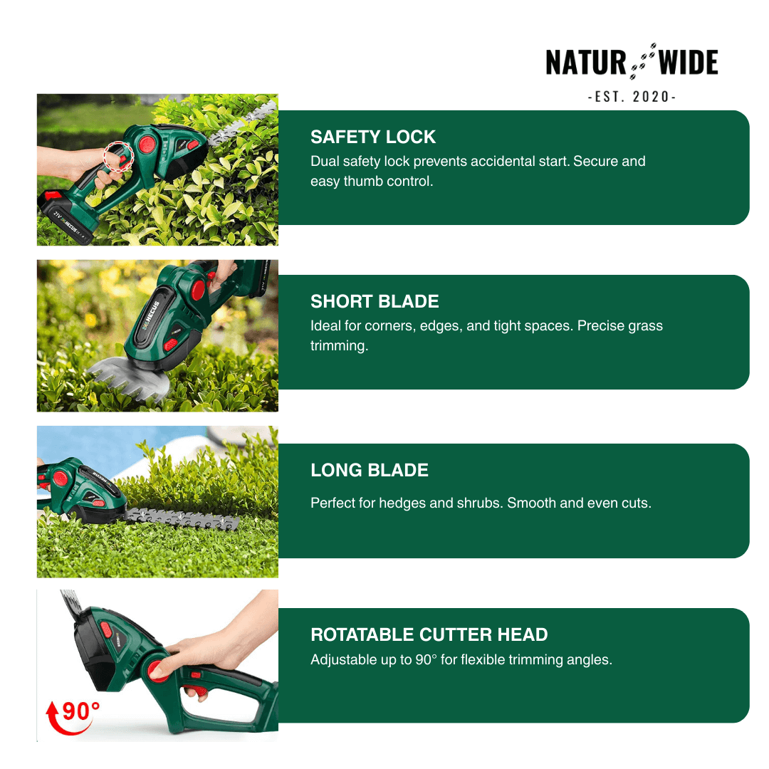 2-in-1 Cordless Grass & Shrub Shear