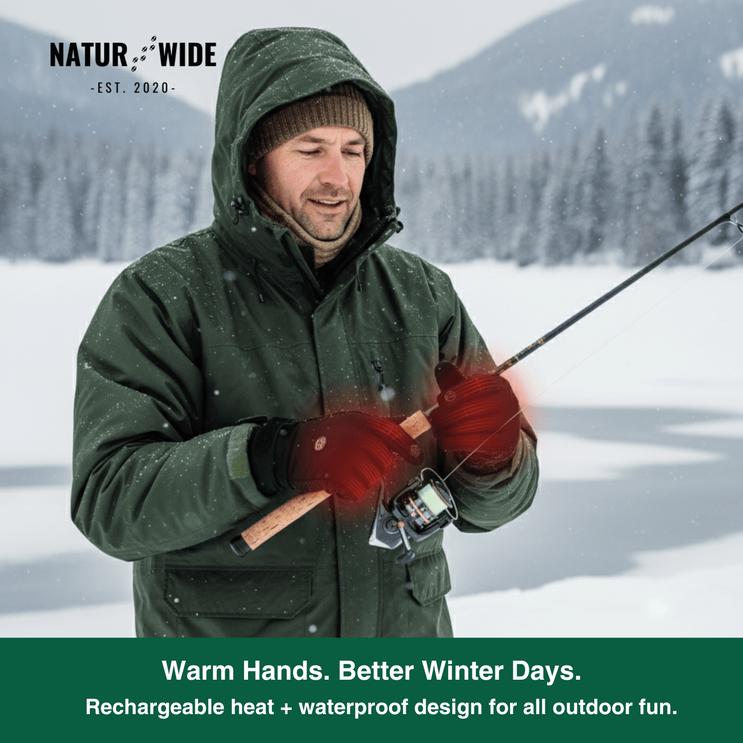 Heated Gloves (Power Bank Powered) – Waterproof &amp; Windproof