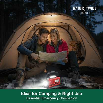 Emergency Crank Radio 10000mAh – Solar, Flashlight & SOS Alarm