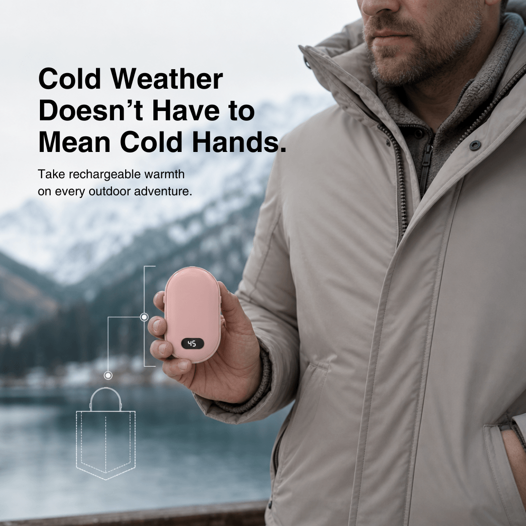 Double-Heat Hand Warmer – Rechargeable Pocket Warmer