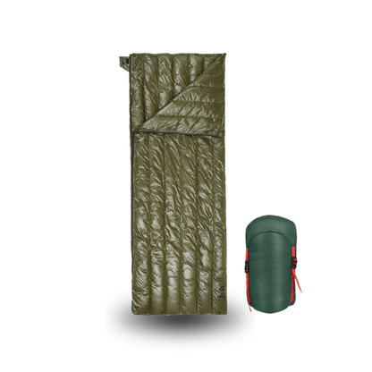 90% Goose Down Sleeping Bag – 3-Season Ultralight Envelope Style