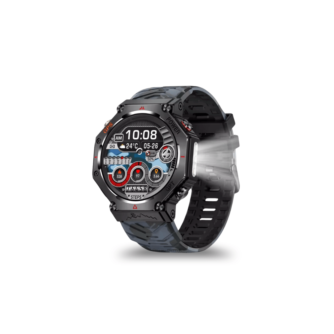 Military GPS Smart Watch – AMOLED, 10ATM, HD Bluetooth Call