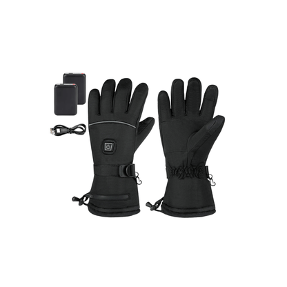Heated Gloves – 3 Heat Levels, Waterproof &amp; Windproof