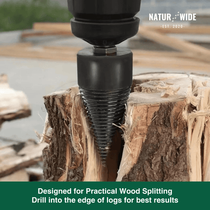Firewood Splitter Drill Bit 32mm – Wood Splitting Cone