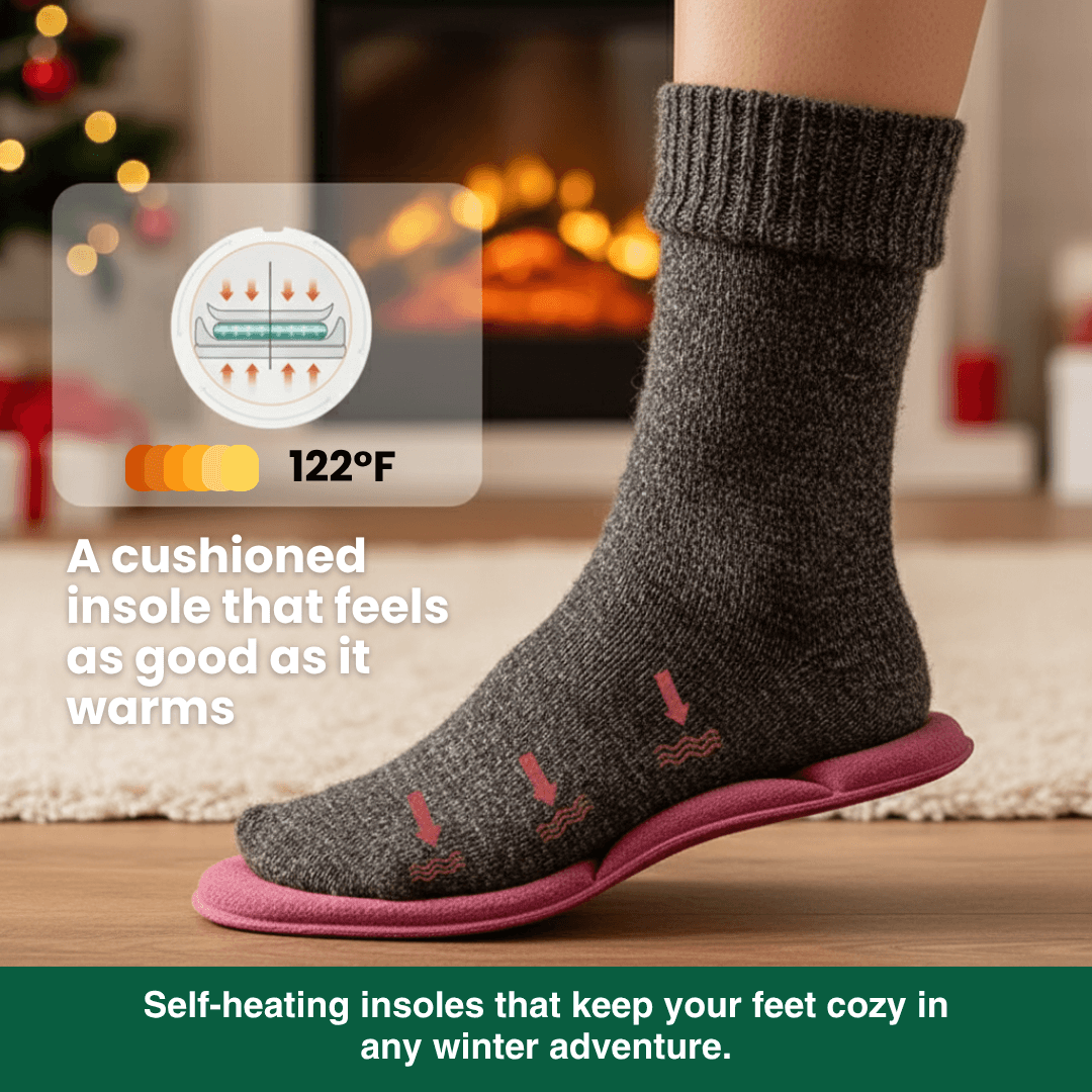 Winter Self-Heating Insoles – Memory Foam, Fur &amp; Extra Warm Shoe Inserts