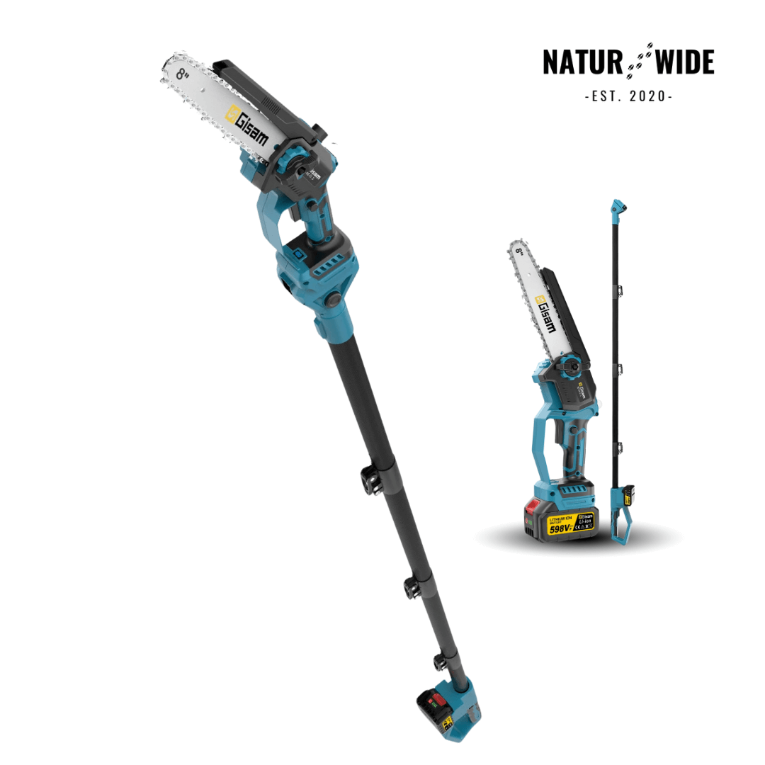 4-in-1 Cordless Telescoping Pole Saw & Pruner – Brushless (18V Compatible)