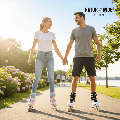 Adjustable Inline Skates for Kids and Adults Full Lights Up PU Wheels Outdoor Roller Skates Aluminum Alloy Bracket