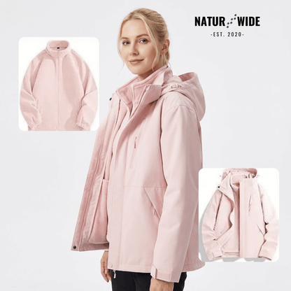 Women's 3-in-1 Waterproof Rain Jacket