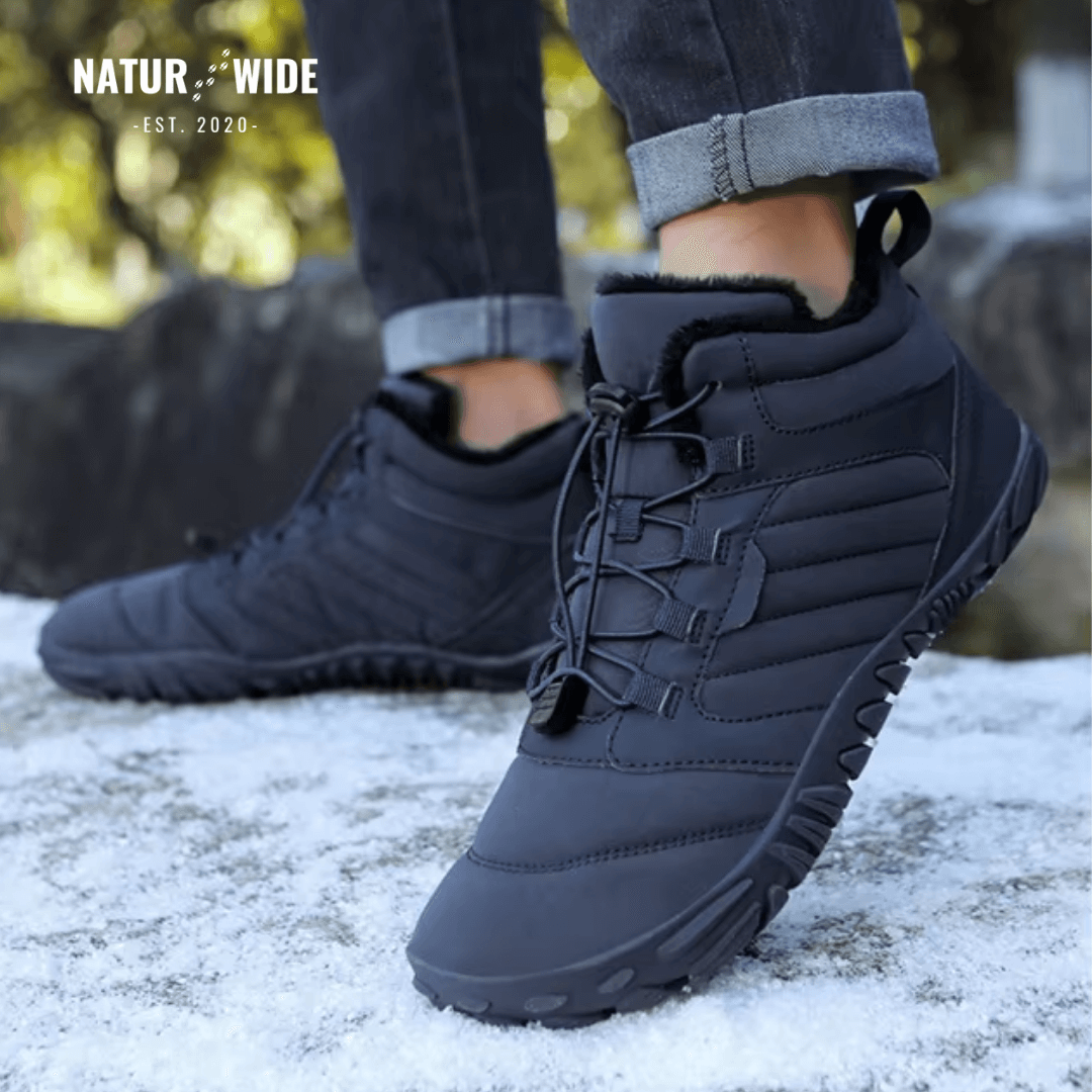 Winter Snow Boots – Warm, Fur-Lined Barefoot Shoes for Men &amp; Women