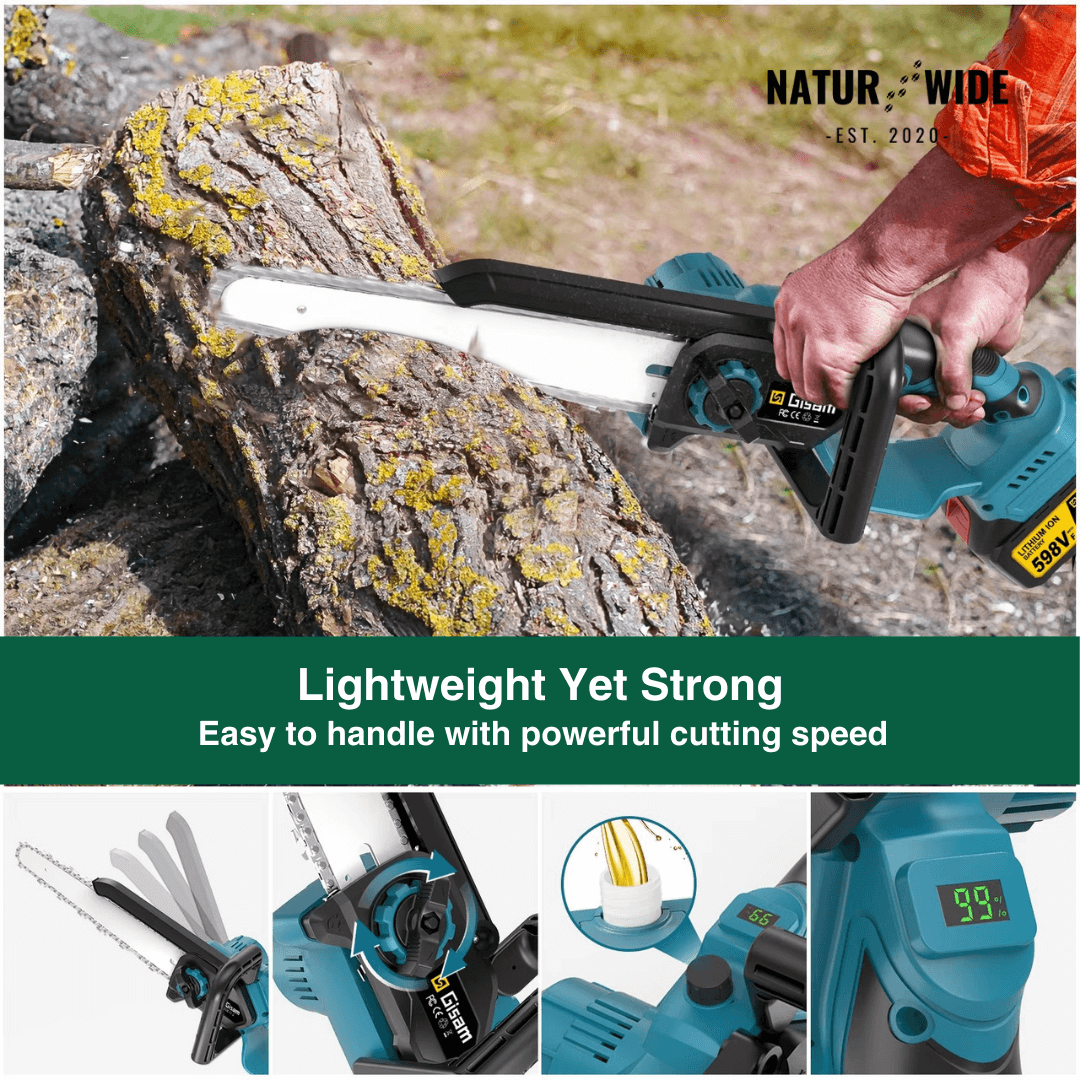 4-in-1 Cordless Telescoping Pole Saw & Pruner – Brushless (18V Compatible)