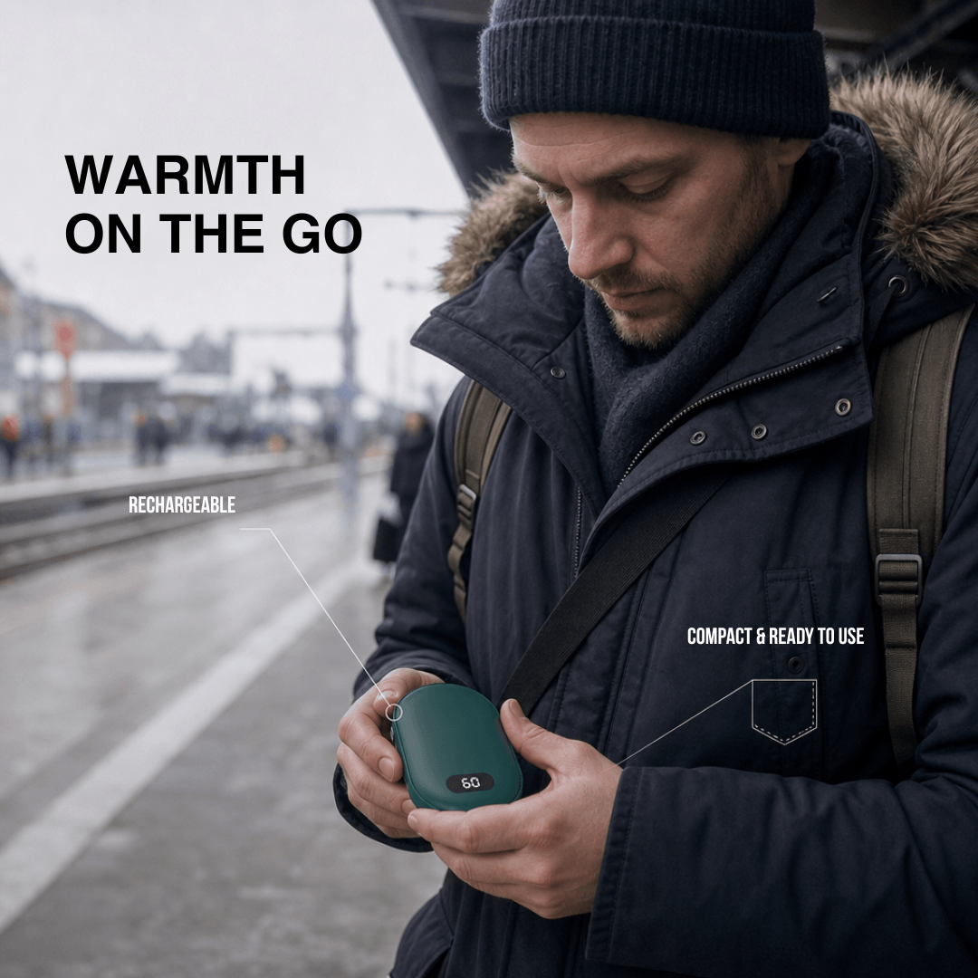 Double-Heat Hand Warmer – Rechargeable Pocket Warmer