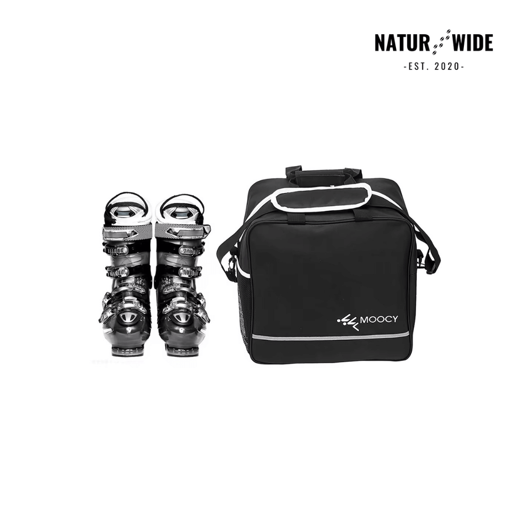 2-Piece Ski Bag Set – Ski Carrier &amp; Boot Bag Combo (Adjustable up to 80")