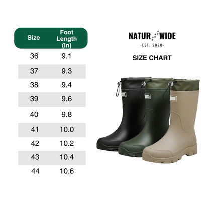 Waterproof Outdoor Rubber Boots Unisex – Slip-Resistant, Durable &amp; Long-Lasting