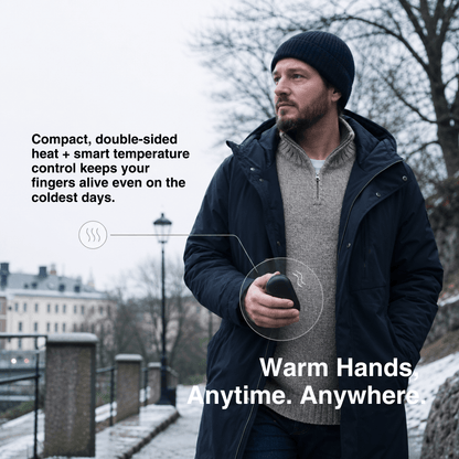 Double-Heat Hand Warmer – Rechargeable Pocket Warmer