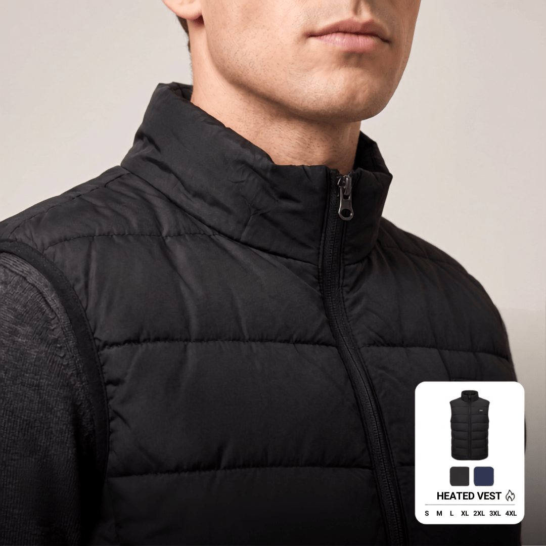 Heated Vest – 9 Heating Zones, USB Rechargeable &amp; Waterproof