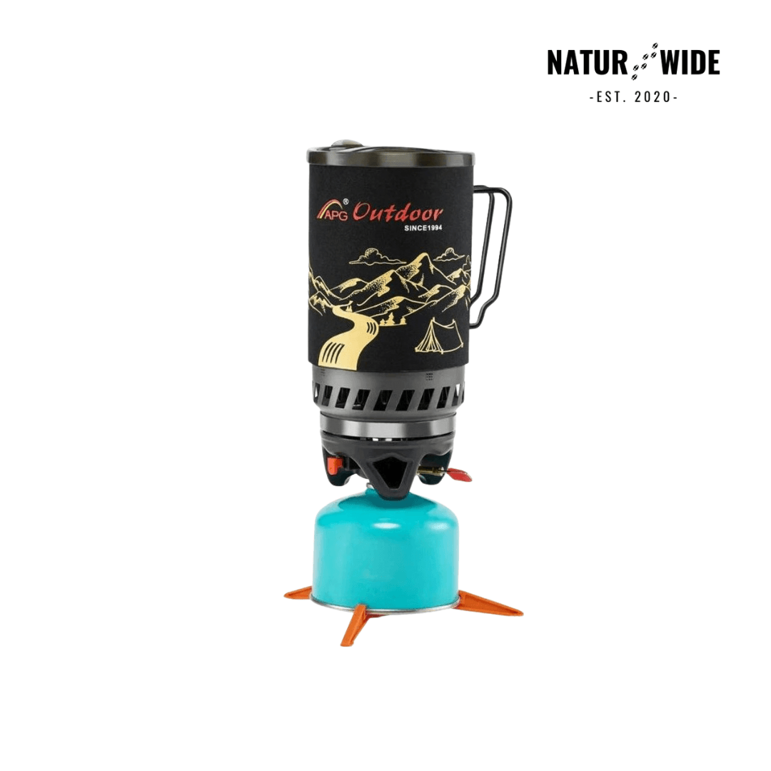 Portable 1.4L Camping Stove & Pot Cooking System