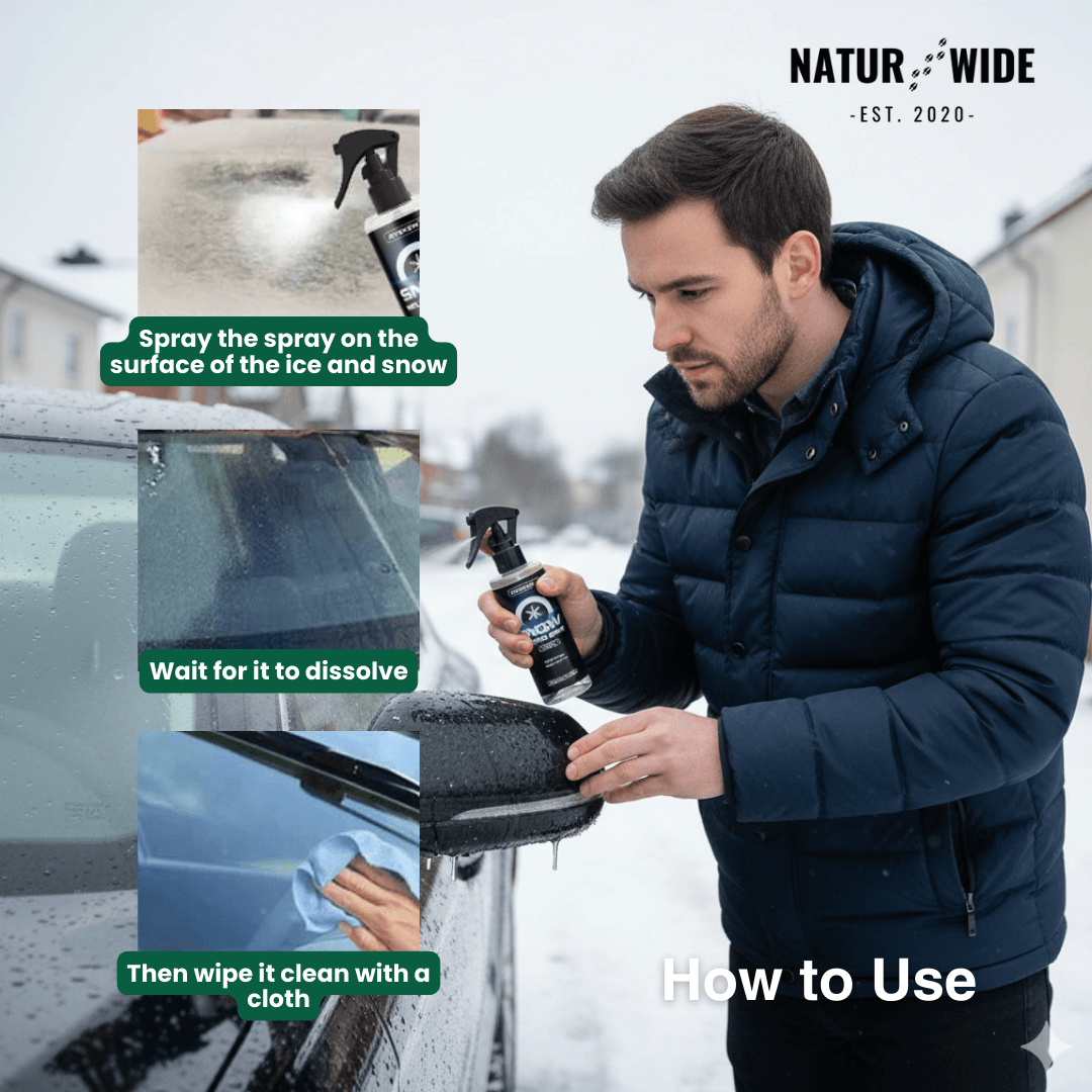 Fast-Acting Car Deicer Spray – Ice &amp; Frost Remover (3.4 fl oz / 100ml)