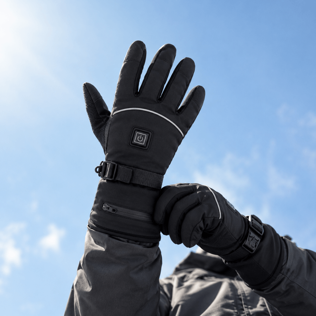Heated Gloves – 3 Heat Levels, Waterproof &amp; Windproof