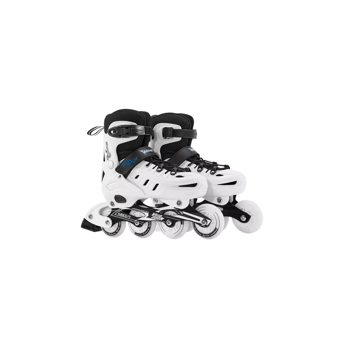 Adjustable Inline Skates for Kids and Adults Full Lights Up PU Wheels Outdoor Roller Skates Aluminum Alloy Bracket