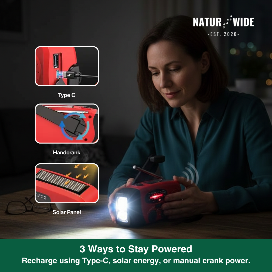 Emergency All in One Radio – Energy and information in emergencies