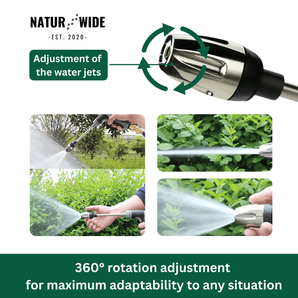 A powerful jet right on your garden hose
