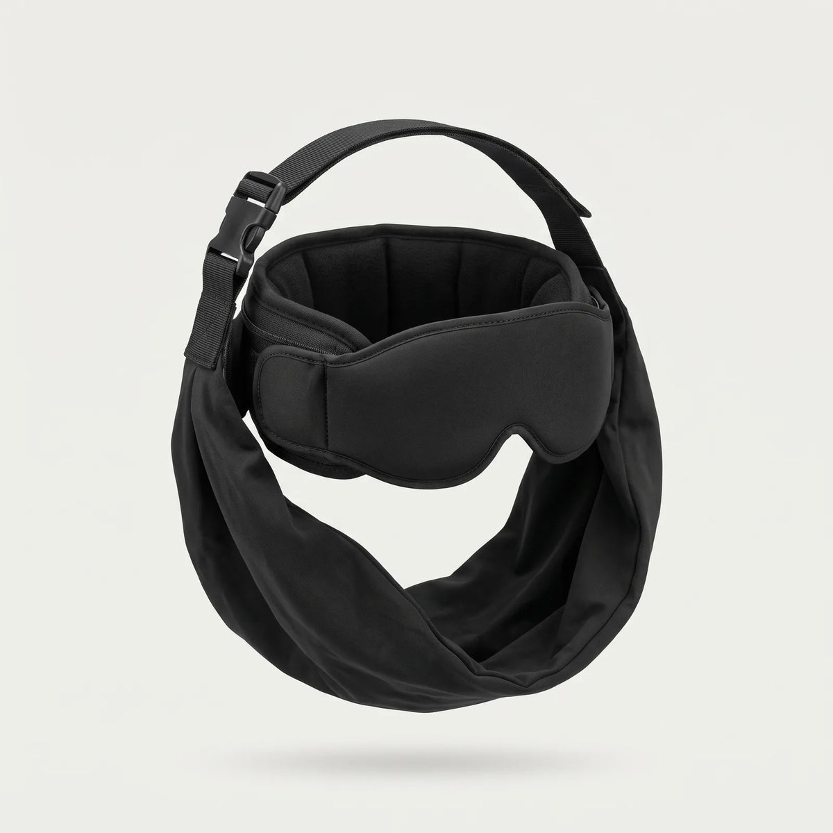 Snoozle 3-in-1 Travel Sleep Set: pillow band with eye mask, strap and arm sling