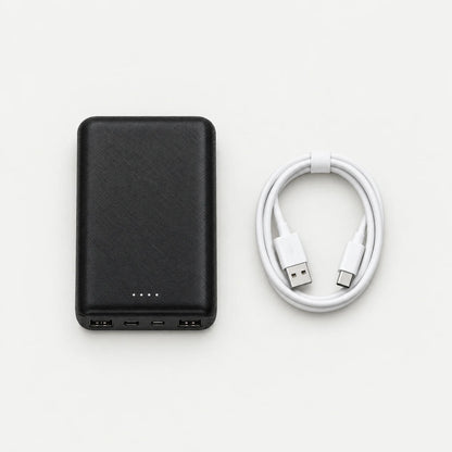 In the box: power bank and USB charging cable